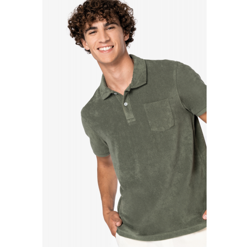 Polo ecorresponsable de rizo hombre