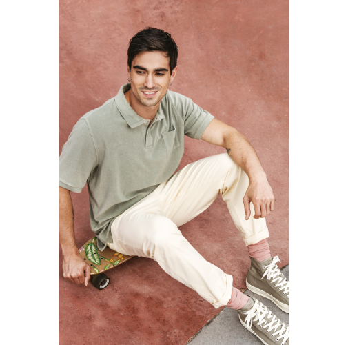 Polo ecorresponsable de rizo hombre