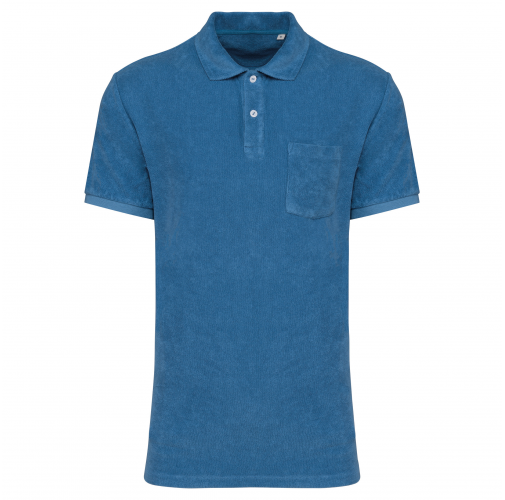 riviera blue Polo ecorresponsable de rizo hombre