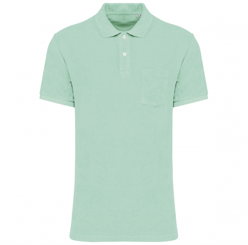 brook green Polo ecorresponsable de rizo hombre