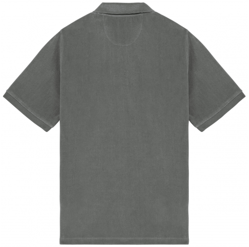 iron grey Polo ecorresponsable de rizo hombre