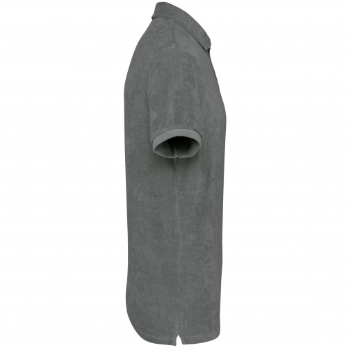 iron grey Polo ecorresponsable de rizo hombre