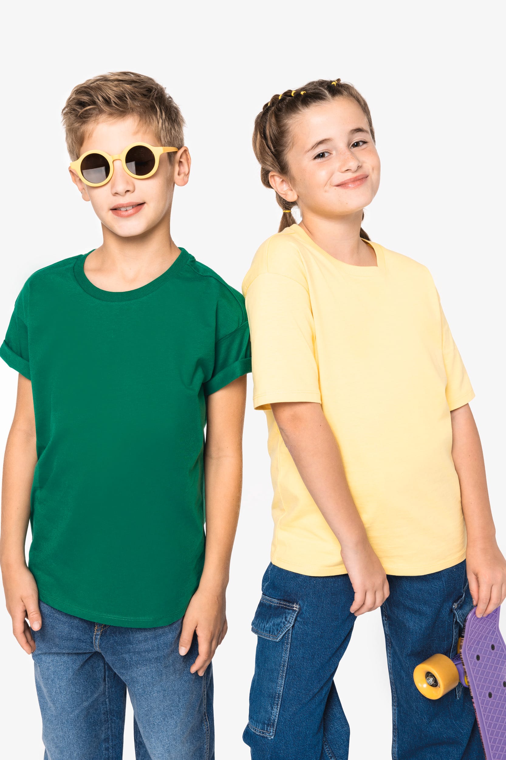 Camiseta ecorresponsable oversize infantil