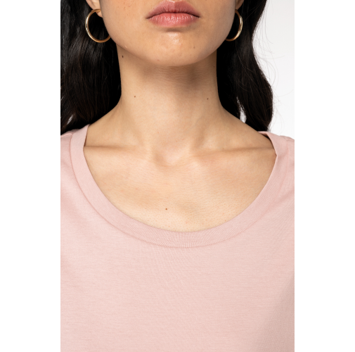 Camiseta ecorresponsable mangas vueltas mujer