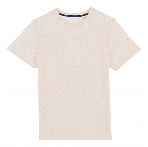 recycled cream heather Camiseta ecorresponsable reciclada unisex