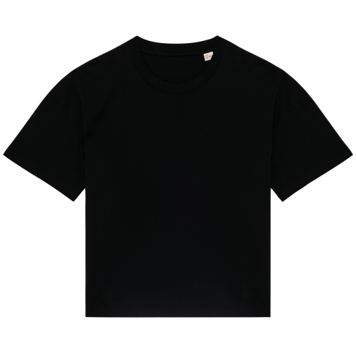 black Camiseta ecorresponsable oversize mujer