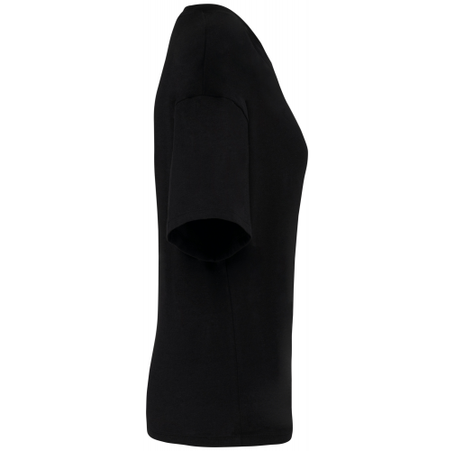 black Camiseta ecorresponsable oversize mujer