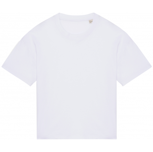 white Camiseta ecorresponsable oversize mujer