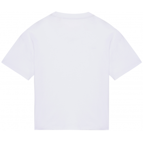 white Camiseta ecorresponsable oversize mujer