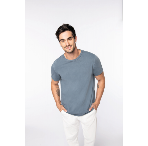 Camiseta ecorresponsable efecto lavado unisex