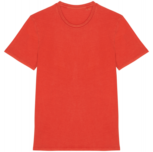 washed paprika Camiseta ecorresponsable efecto lavado unisex