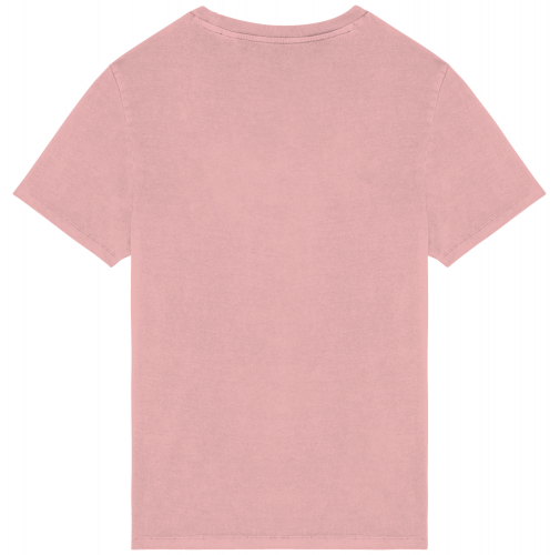 washed petal rose Camiseta ecorresponsable efecto lavado unisex