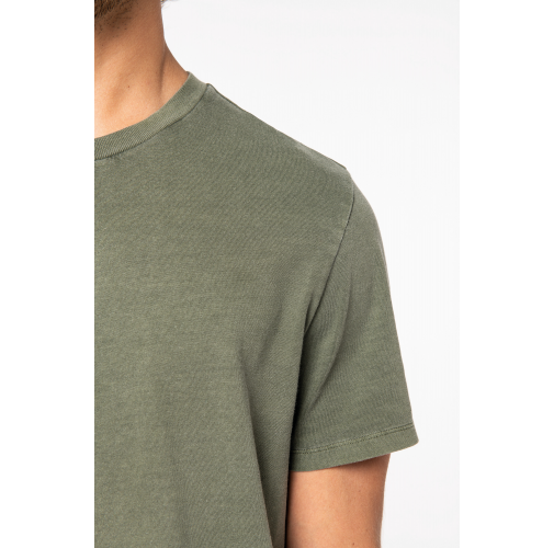 Camiseta ecorresponsable efecto lavado unisex