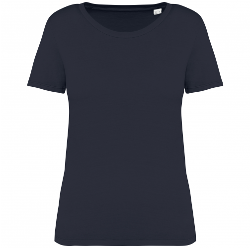 washed coal grey Camiseta ecorresponsable efecto lavado mujer