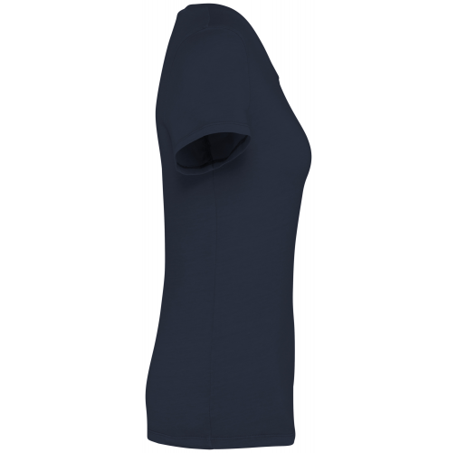 washed navy blue Camiseta ecorresponsable efecto lavado mujer
