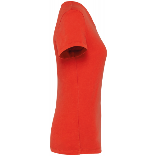 washed paprika Camiseta ecorresponsable efecto lavado mujer