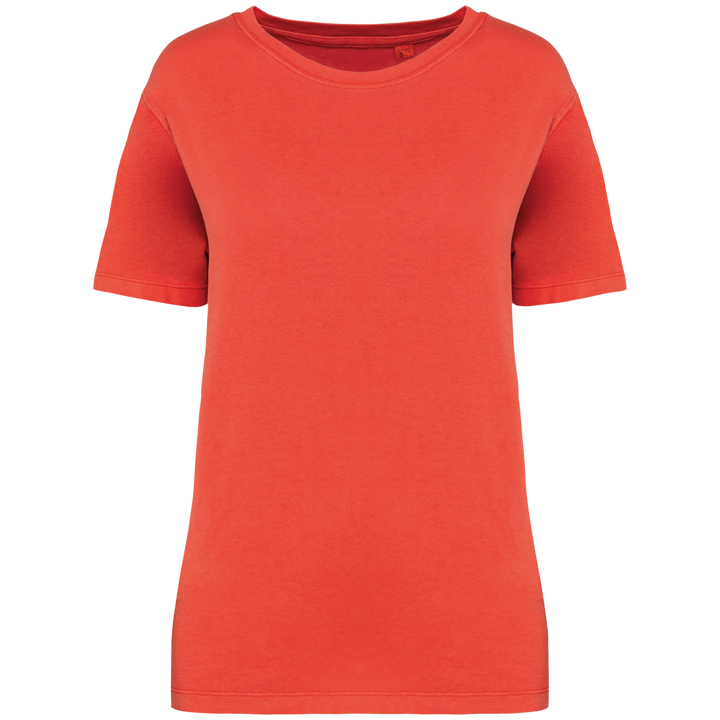 Camiseta ecorresponsable  efecto lavado mujer