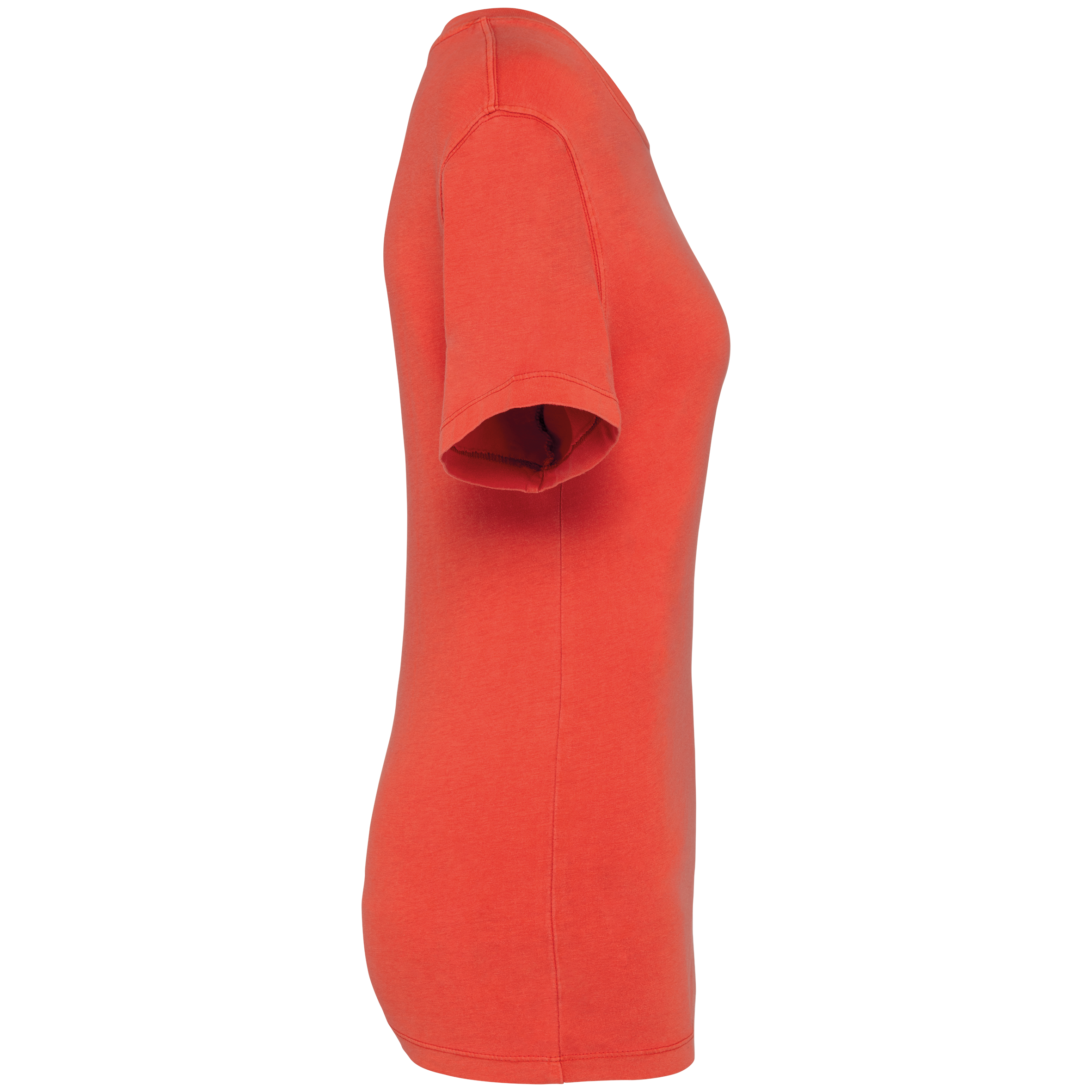 Camiseta ecorresponsable  efecto lavado mujer