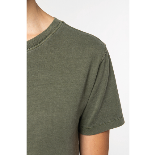 Camiseta ecorresponsable efecto lavado mujer