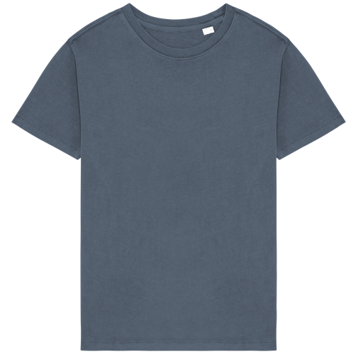 washed mineral grey Camiseta ecorresponsable efecto lavado mujer