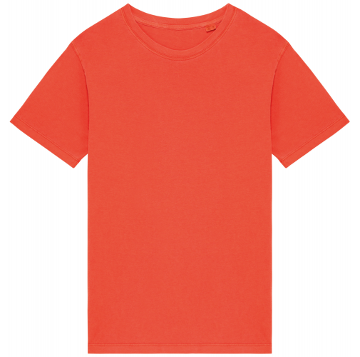 washed paprika Camiseta ecorresponsable efecto lavado mujer