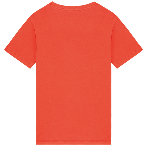 washed paprika Camiseta ecorresponsable efecto lavado mujer