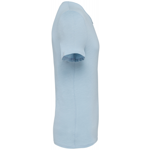 aquamarine Camiseta ecorresponsable slub con bordes sin rematar hombre