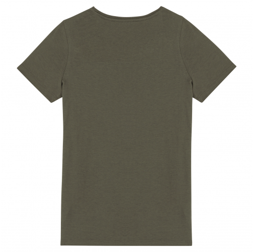 organic khaki Camiseta ecorresponsable modal mujer