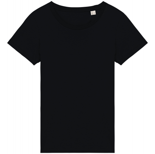 black Camiseta ecorresponsable mujer