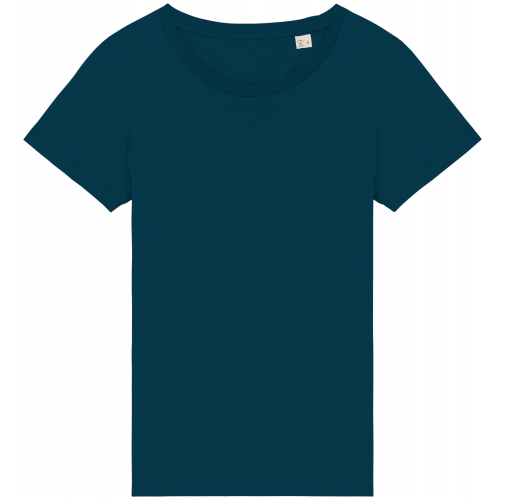 peacock blue Camiseta ecorresponsable mujer