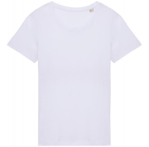 white Camiseta ecorresponsable mujer