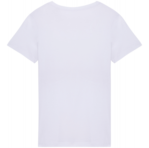 white Camiseta ecorresponsable mujer