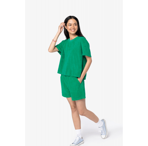 Camiseta ecorresponsable de rizo mujer