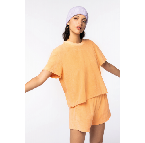 Camiseta ecorresponsable de rizo mujer