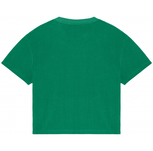 malachite green Camiseta ecorresponsable de rizo mujer