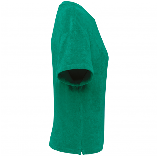 malachite green Camiseta ecorresponsable de rizo mujer