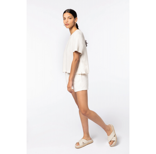 Camiseta ecorresponsable de rizo mujer