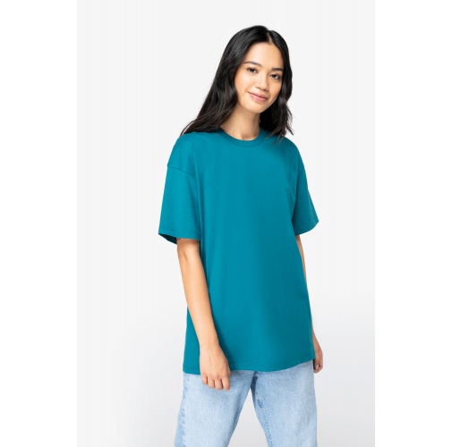 Camiseta ecorresponsable de hombros caídos unisex