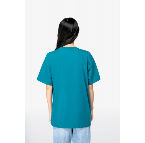Camiseta ecorresponsable de hombros caídos unisex