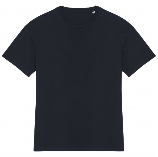 navy blue Camiseta ecorresponsable de hombros caídos unisex