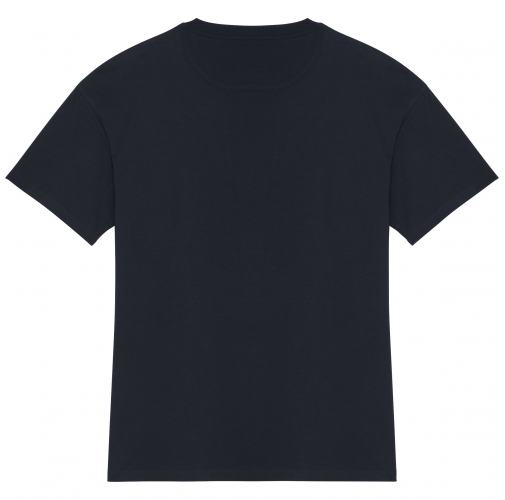 navy blue Camiseta ecorresponsable de hombros caídos unisex