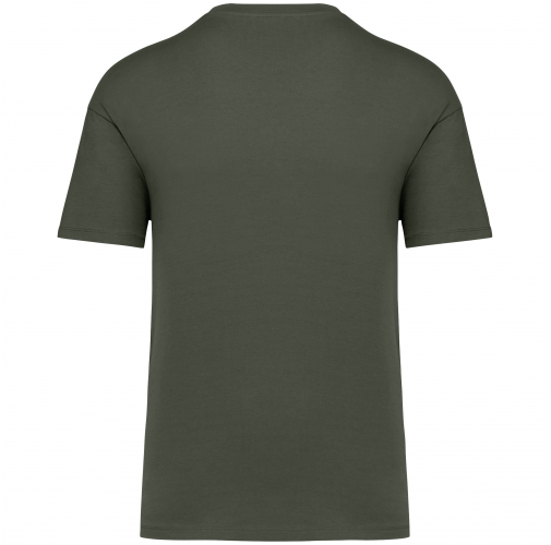 organic khaki Camiseta ecorresponsable de hombros caídos unisex