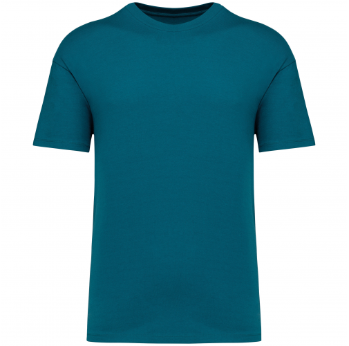 peacock green Camiseta ecorresponsable de hombros caídos unisex
