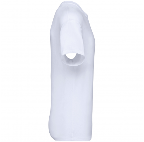 white Camiseta ecorresponsable de hombros caídos unisex