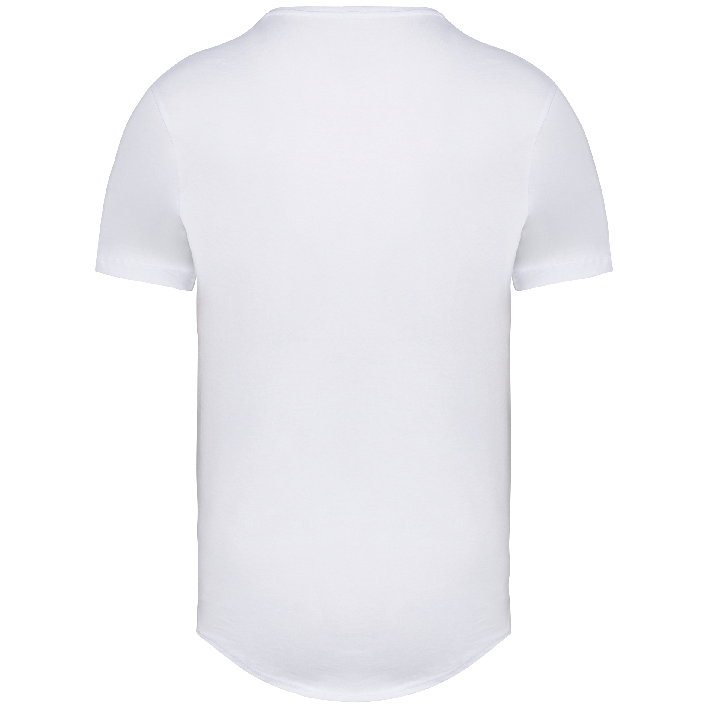 Camiseta con dobladillo redondeado hombre