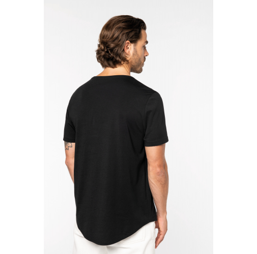 Camiseta con dobladillo redondeado hombre
