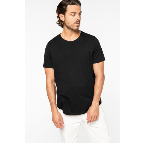 Camiseta con dobladillo redondeado hombre