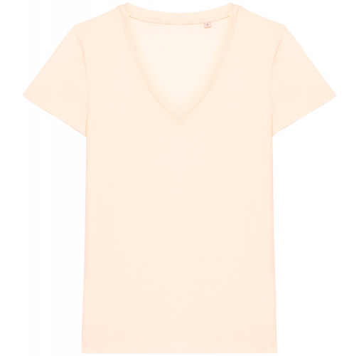 ivory Camiseta ecorresponsable cuello de pico mujer