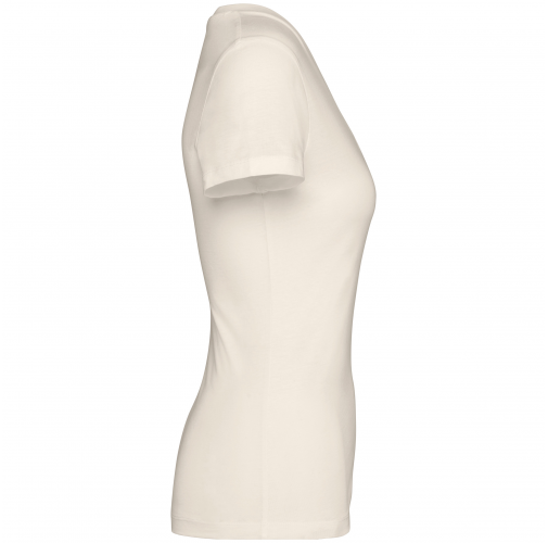 ivory Camiseta ecorresponsable cuello de pico mujer