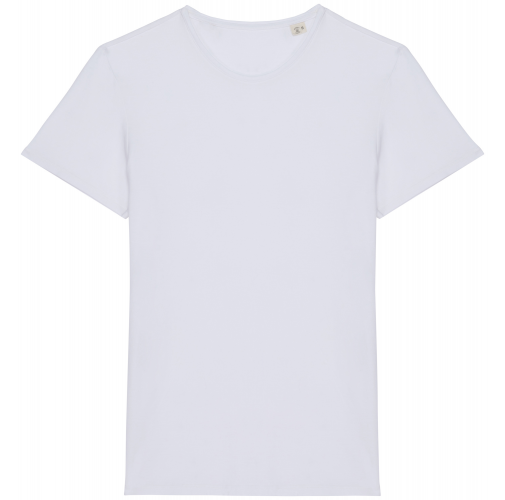 washed white Camiseta ecorresponsable efecto lavado unisex